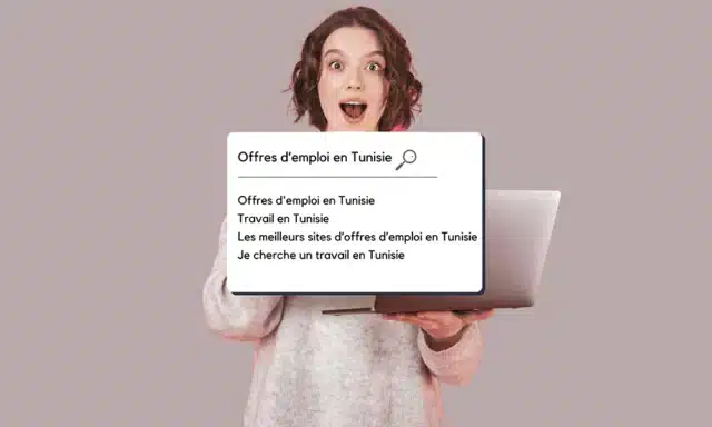 Une jeune fille cherche un travail en Tunisie.