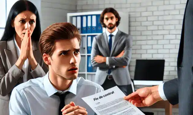 Un patron en train de licencier son employé en raison d'une faute grave en Tunisie.
